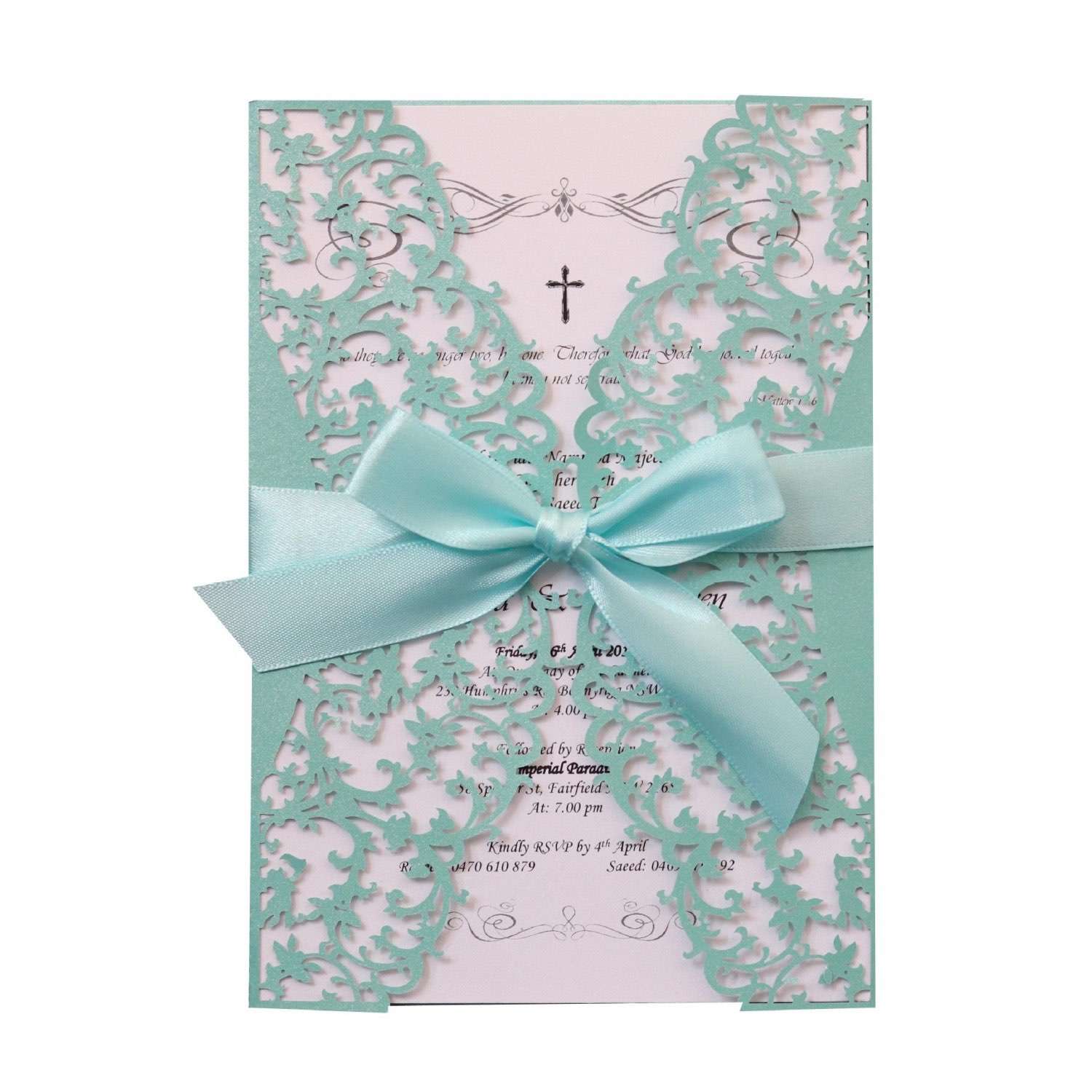 Laser Invitation Card Wedding Decoration White Lace Invitation Wholesale
